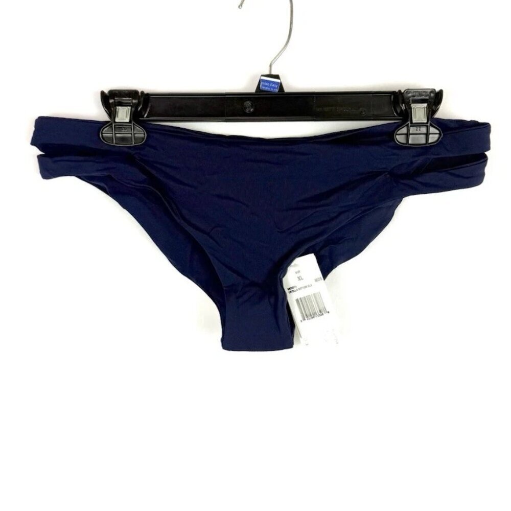 L Space Women’s Navy Blue Hipster Bikini Bottom Size XL
